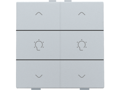 Dubbele dimbediening voor Niko Home Control, sterling