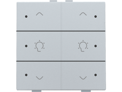 Dubbele dimbediening met led voor Niko Home Control, sterling