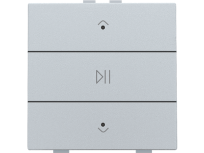 Enkelvoudige audiobediening met leds voor Niko Home Control, sterling