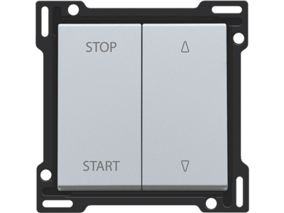 Afwerkingsset voor elektrisch gescheiden rolluikschakelaar, sterling