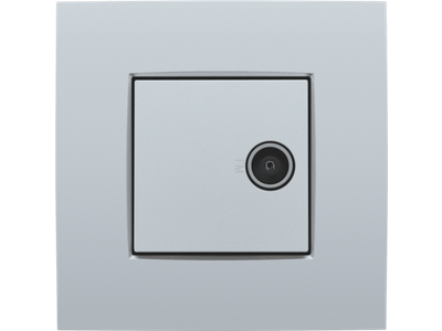 Afwerkingsset voor enkelvoudige coaxaansluiting voor tv, sterling