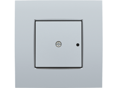 Afwerkingsset voor 1-kanaals inbouw RF-ontvanger met enkelpolig (potentiaalvrij) schakelcontact of inbouw RF-ontvanger met rolluikfunctie, sterling