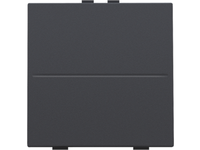 Enkelvoudige toets voor draadloze schakelaar of drukknop met twee toetsen, anthracite