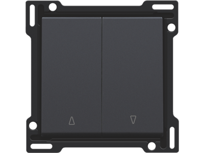 Afwerkingsset voor tweevoudige rolluikdrukknop, anthracite