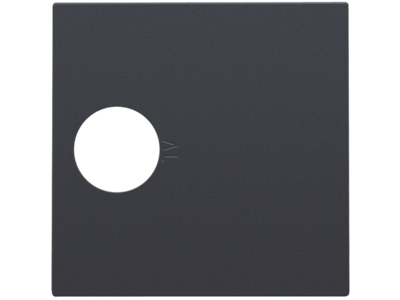 Afwerkingsset voor enkelvoudige coaxaansluiting voor tv, anthracite