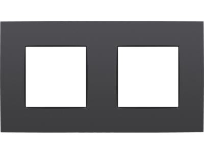 Tweevoudige afdekplaat met 71 mm centerafstand Niko Intense anthracite