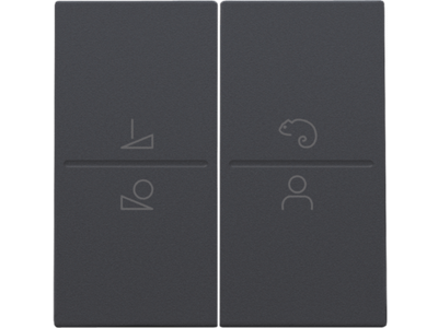 Afwerkingsset voor ledbediening met draadloze schakelaar, anthracite