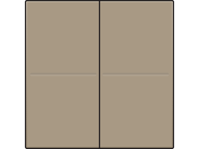 Tweevoudige toets, draadloos, voor draadloze dimschakelaar (Hue®, Bluetooth®, EnOcean®, KNX®), bronze