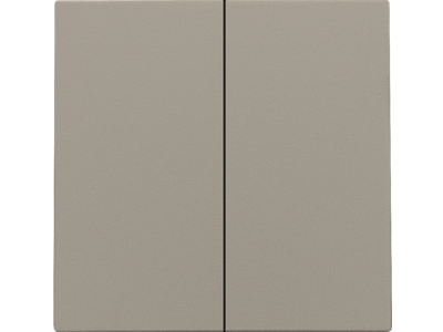 Afwerkingsset voor dubbele elektronische schakelaar of drukknop, bronze