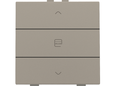 Enkelvoudige motorbediening voor Niko Home Control, bronze