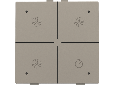 Ventilatiebediening met led voor Niko Home Control, bronze