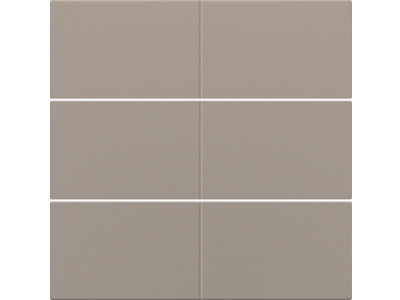 Afwerkingsset voor 6-voudige potentiaalvrije drukknop 24 V, bronze