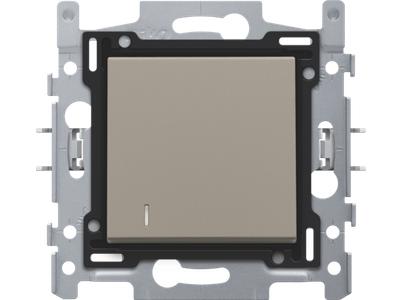 Hotelkaartschakelaar, sokkel, schroefklemmen en afwerkingsset bronze