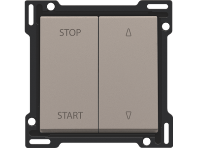Afwerkingsset voor elektrisch gescheiden rolluikschakelaar, bronze