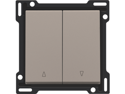 Afwerkingsset voor tweevoudige rolluikdrukknop, bronze