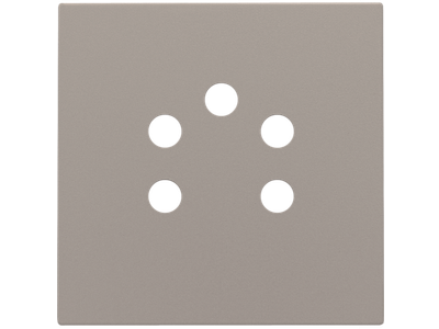 Afwerkingsset voor 5-polige telefooncontactdoos, bronze