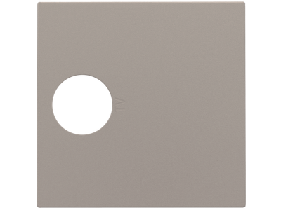 Afwerkingsset voor enkelvoudige coaxaansluiting voor tv, bronze