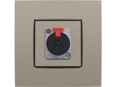 Afwerkingsset voor XLR- of JACK-aansluiting, bronze