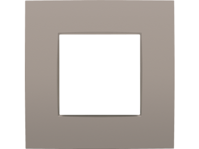 Enkelvoudige afdekplaat Niko Intense bronze