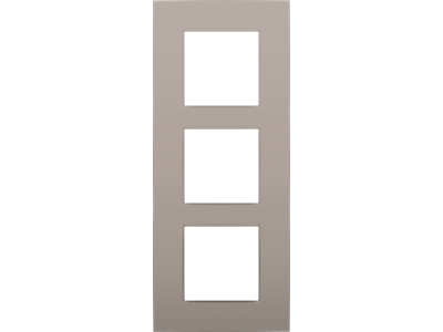 Drievoudige afdekplaat met 60 mm verticale centerafstand Niko Intense bronze