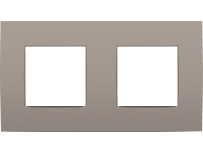 Tweevoudige afdekplaat met 71 mm centerafstand Niko Intense bronze