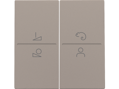 Afwerkingsset voor ledbediening met draadloze schakelaar, bronze