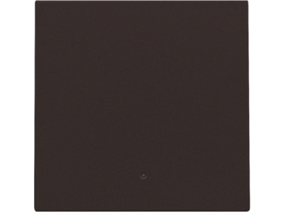 Afwerkingsset met lens voor elektronische schakelaar of drukknop, dark brown