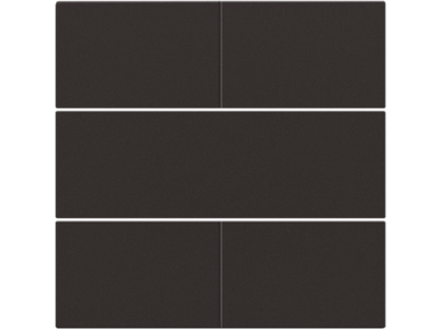 Afwerkingsset voor 4-voudige potentiaalvrije drukknop 24 V, dark brown