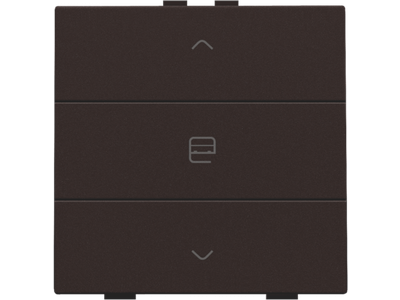 Enkelvoudige motorbediening voor Niko Home Control, dark brown
