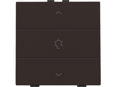 Enkelvoudige dimbediening voor Niko Home Control, dark brown