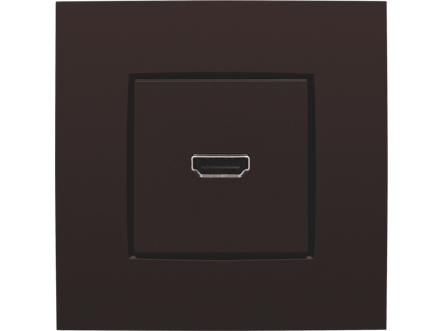 Afwerkingsset met HDMI-naar-HDMI-aansluiting, dark brown