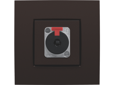 Afwerkingsset voor XLR- of JACK-aansluiting, dark brown