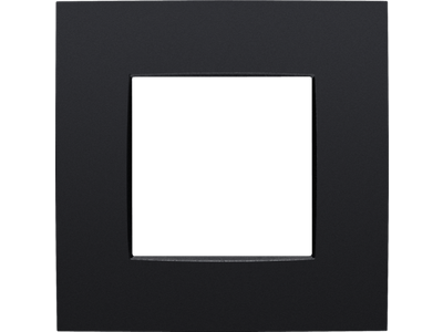 Enkelvoudige afdekplaat Niko Intense matt black