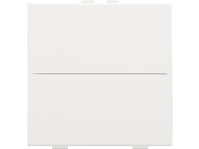 Enkelvoudige toets voor draadloze schakelaar of drukknop met twee toetsen, white coated