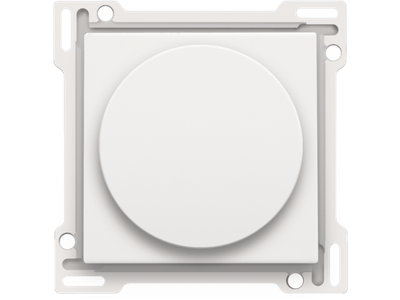 Afwerkingsset voor draaiknopdimmer of snelheidsregelaar, incl. draaiknop, white coated