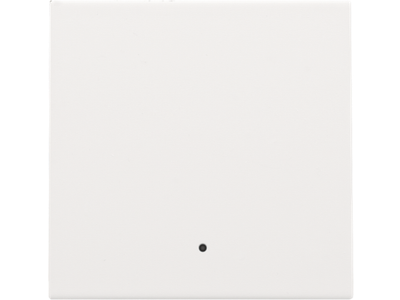 Afwerkingsset met lens voor elektronische schakelaar of drukknop, white coated