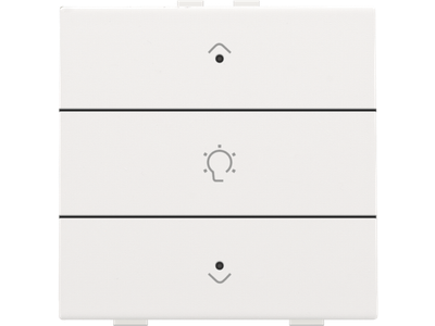 Enkelvoudige dimbediening voor Niko Home Control met leds, white coated