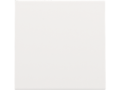 Afwerkingsset met kabeluitvoer voor blindplaat met trekontlasting, white coated