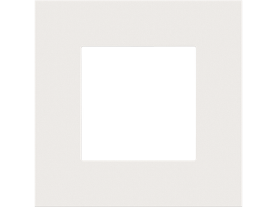 Enkelvoudige afdekplaat Niko Pure white steel