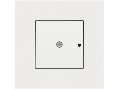 Afwerkingsset voor 1-kanaals inbouw RF-ontvanger met enkelpolig (potentiaalvrij) schakelcontact of inbouw RF-ontvanger met rolluikfunctie, white coated