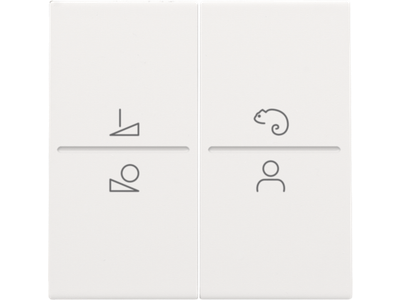 Afwerkingsset voor ledbediening met draadloze schakelaar, white coated