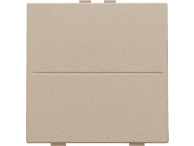 Enkelvoudige toets voor draadloze schakelaar of drukknop met twee toetsen, champagne coated