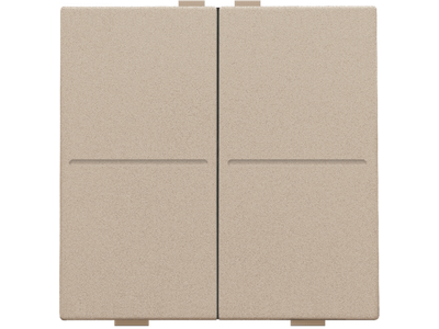 Tweevoudige toets voor draadloze schakelaar of drukknop met 4 bedieningsknoppen, champagne coated