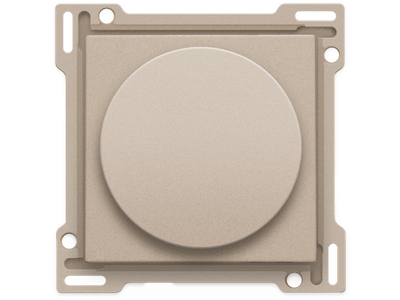 Afwerkingsset voor draaiknopdimmer of snelheidsregelaar, incl. draaiknop, champagne coated