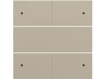 Afwerkingsset voor 4-voudige potentiaalvrije drukknop 24 V met leds, champagne coated