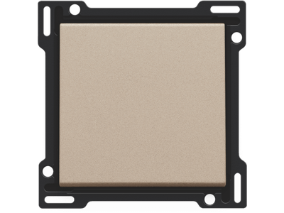 Afwerkingsset voor enkelvoudige schakelaar of drukknop, champagne coated