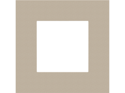 Enkelvoudige afdekplaat Niko Pure champagne steel