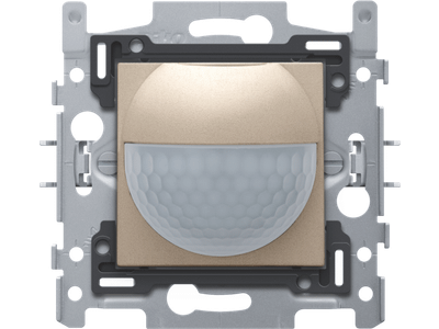 Wandbewegingsmelder 180°, 230 V, 9 m, champagne coated