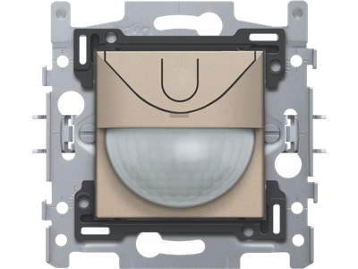 Bewegingsmelder 180° met Nikobus-interface-actor, 8 m, champagne coated