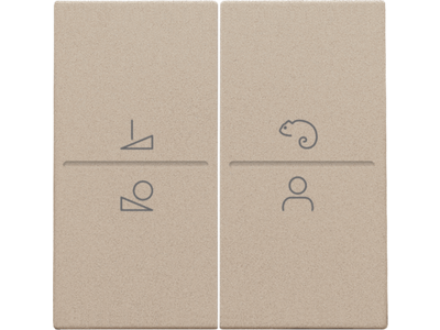 Afwerkingsset voor ledbediening met draadloze schakelaar, champagne coated